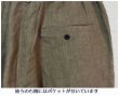 画像10: blue willow(ブルーウィロー）　リネン太番手平織りタックテーパードパンツ (10)