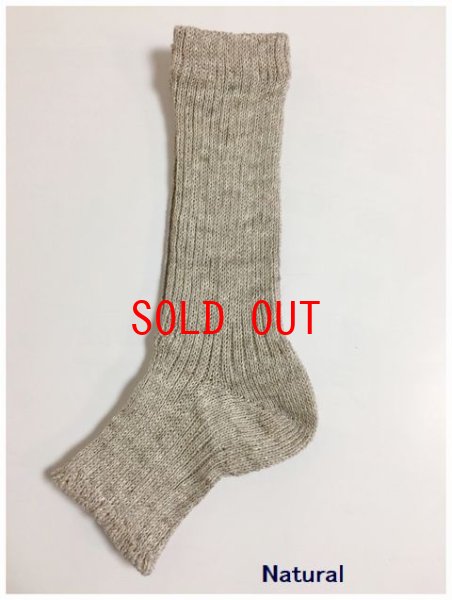 画像3: Homie(ホーミー）　リネンオーガニックコットンリブサンダルソックス (3)