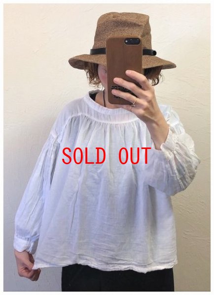 画像5: sun valley(サンバレー）　コットンボイル製品染めブラウス (5)