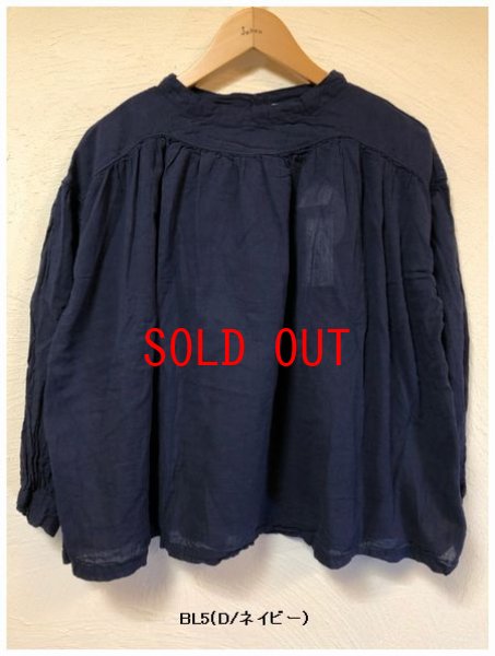 画像10: sun valley(サンバレー）　コットンボイル製品染めブラウス (10)