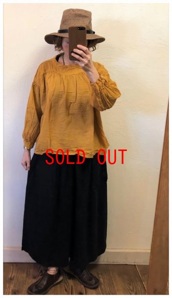 画像2: sun valley(サンバレー）　コットンボイル製品染めブラウス (2)