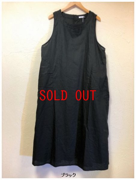 画像3: LUEUF(ルフ）　リネンノースリーブワンピース (3)