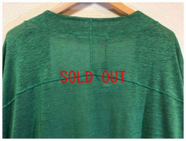 画像10: sabbatum(サバタム）　ヨーロッパリネン天竺ミドル丈カーディガン (10)