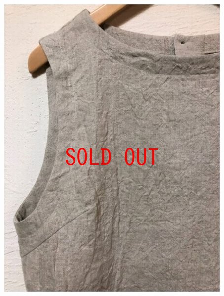 画像8: LUEUF(ルフ）　リネンシャンブレートリプルウォッシュ後ろボタンベスト (8)