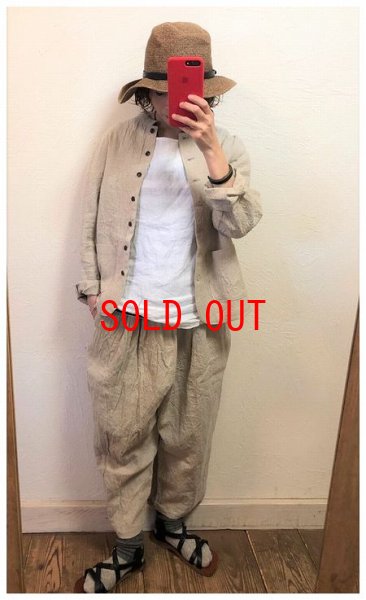 画像3: LUEUF(ルフ）　リネンシャンブレートリプルウオッシュスタンドカラージャケット (3)