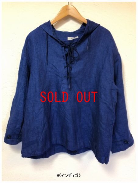 画像8: ichi/Antiquite's(アンティークス）　リネンパーカープルオーバー (8)