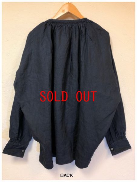 画像4: ichi/Antiquite's(アンティークス）　リネンインディゴブリーチプルオーバー (4)