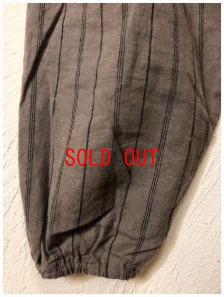 画像10: sun valley(サンバレー）　コットンリネン起毛ストライプギャザープルオーバー (10)