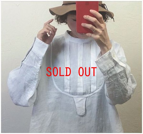 画像4: heavenly（ヘブンリー）　リネンプルオーバードレスシャツ (4)