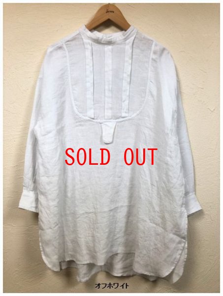 画像6: heavenly（ヘブンリー）　リネンプルオーバードレスシャツ (6)