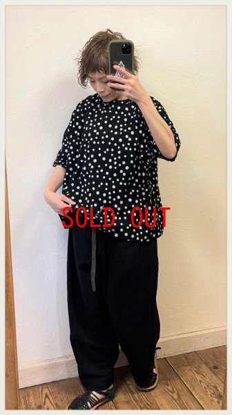 画像4: ichi(イチ）　ランダムドットワイドプルオーバー (4)