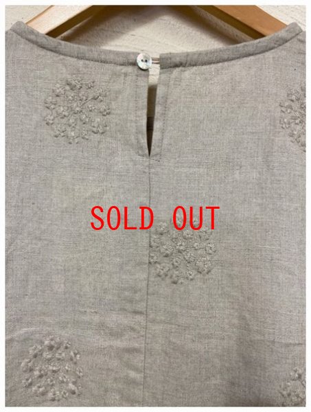 画像6: heavenly（ヘブンリー）　リネンエンブロイダリープルオーバーワンピース (6)
