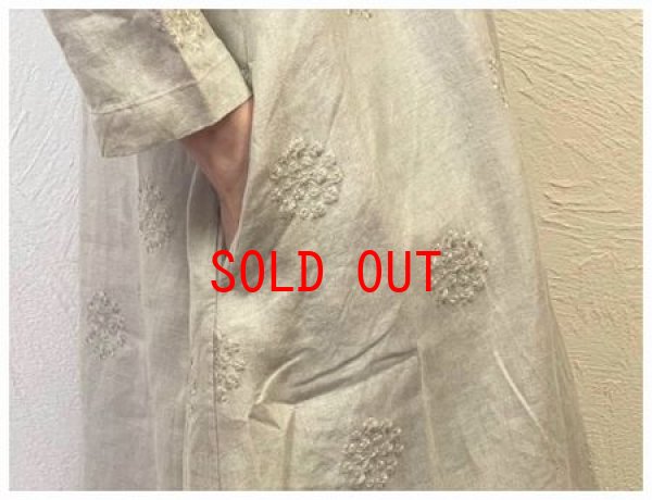 画像2: heavenly（ヘブンリー）　リネンエンブロイダリープルオーバーワンピース (2)