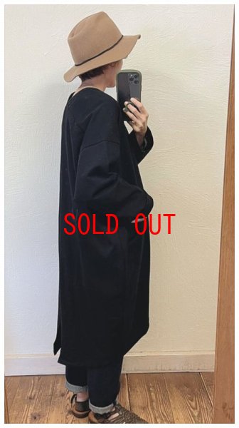 画像2: TANG(タング）　コットンミニ裏毛ロングカーディガン (2)