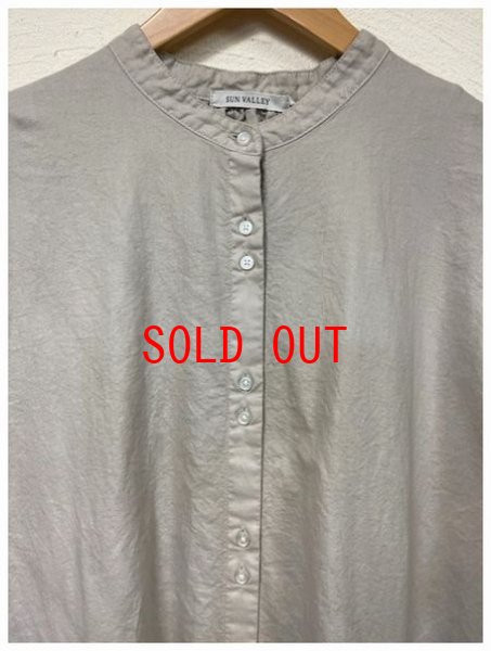 画像7: sun valley(サンバレー）　オックス製品染めスタンドシャツワンピース (7)