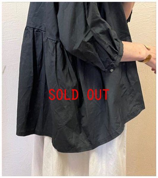 画像4: sabbatum(サバタム）　タイプライターウエストギャザーブラウス (4)