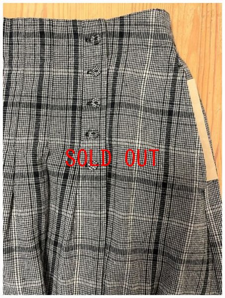 画像8: heavenly（ヘブンリー）　コットンリネンチェックラップイージースカート (8)