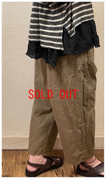 画像3: sabbatum（サバタム）　コットンツイルヴィンテージバルーンイージーパンツ (3)