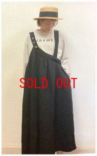 TUMUGU ツムグ ピグメントコットンツイル　2wayサロペット TUMUGU（ツムグ） ピグメント コットンツイル 2WAY サロペット