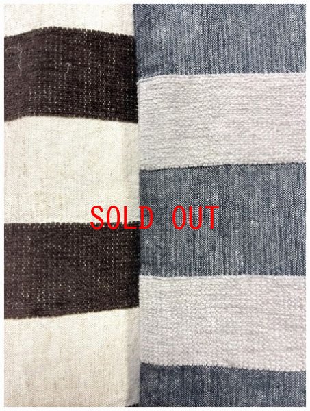 画像9: sun valley(サンバレー）　コットンリネンモール糸ボーダープルオーバー (9)