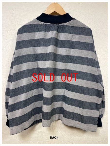 画像6: sun valley(サンバレー）　コットンリネンモール糸ボーダープルオーバー (6)