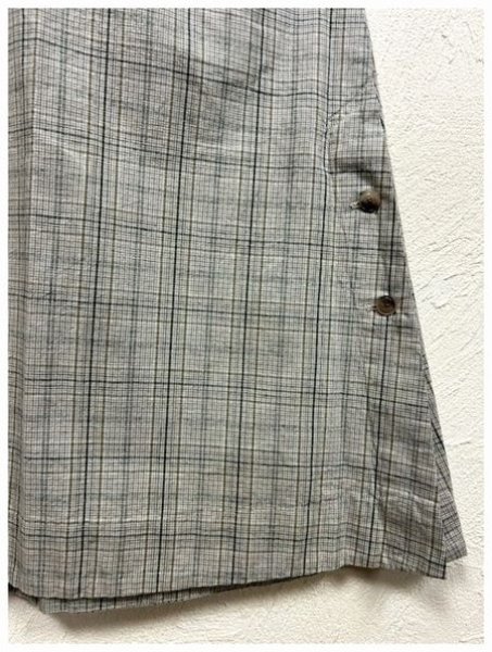 画像14: tukuroi（ツクロイ）　コットンリネン平織りフレアコート (14)