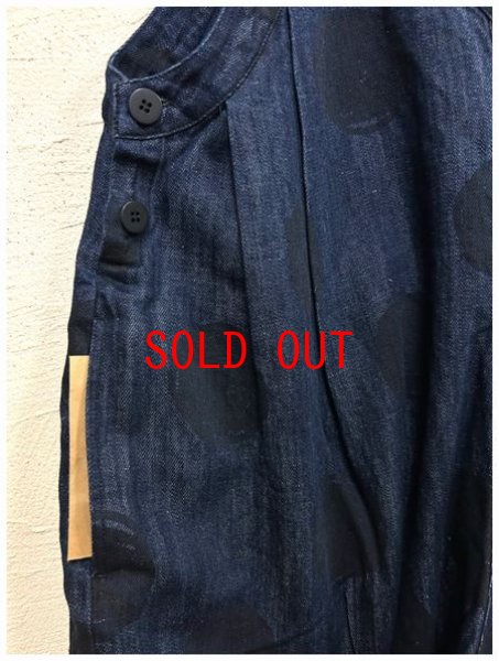 画像7: tumugu（ツムグ）　ドットプリントデニムサロペット (7)