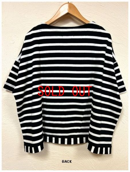 画像7: TANG(タング) 空紡糸天竺先染めボーダープルオーバー (7)