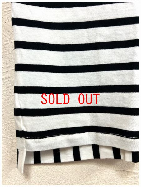 画像8: TANG(タング) 空紡糸天竺先染めボーダープルオーバー (8)