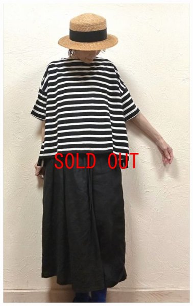 画像2: TANG(タング) 空紡糸天竺先染めボーダープルオーバー (2)