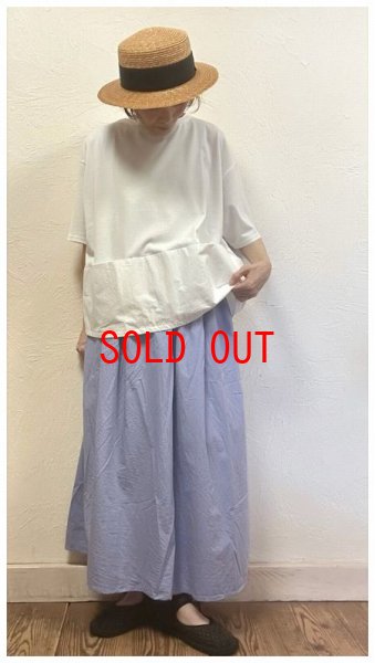 画像2: nachukara（ナチュカラ）　天竺×タイプライタードッキングポケットプルオーバー (2)