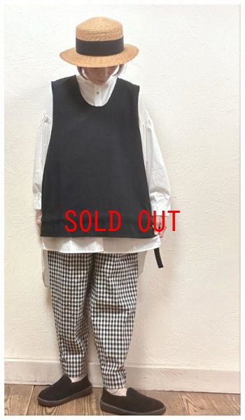 画像2: sun valley(サンバレー）　コットンリネン平織りテーパードパンツ (2)