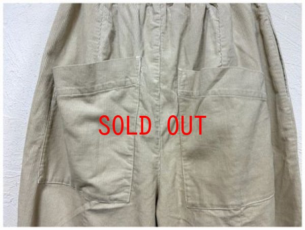 画像11: TANG（タング）　コーデュロイ製品洗いバルーンパンツ (11)