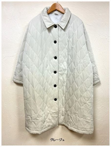画像2: co;ill nine（コールナイン）　コットンテンセルキルトコート (2)