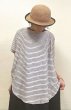 画像1: sun valley(サンバレー）　TCスラブ天竺ボーダーワイドプルオーバー (1)