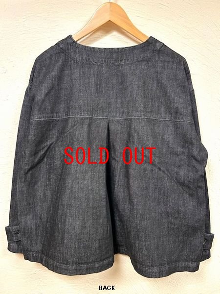 画像7: sun valley(サンバレー）　コットン甘織デニムノーカラージャケット (7)