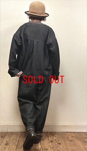 画像4: sun valley(サンバレー）　コットン甘織デニムノーカラージャケット (4)