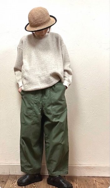 画像2: BLUE LAKE MARKET(ブルーレイクマーケット) ベイカーイージーパンツ (2)