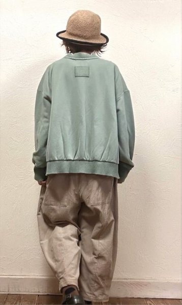 画像3: tumugu（ツムグ）　コットン裏起毛×ニットプルオーバー (3)