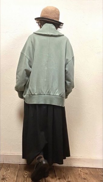 画像3: tumugu（ツムグ）　コットン裏起毛×ニットジャケット (3)