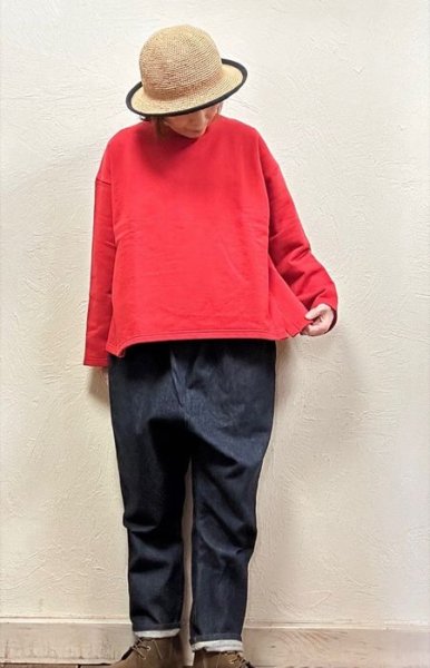 画像1: LUEUF（ルフ）　ループバックスリットプルオーバー (1)