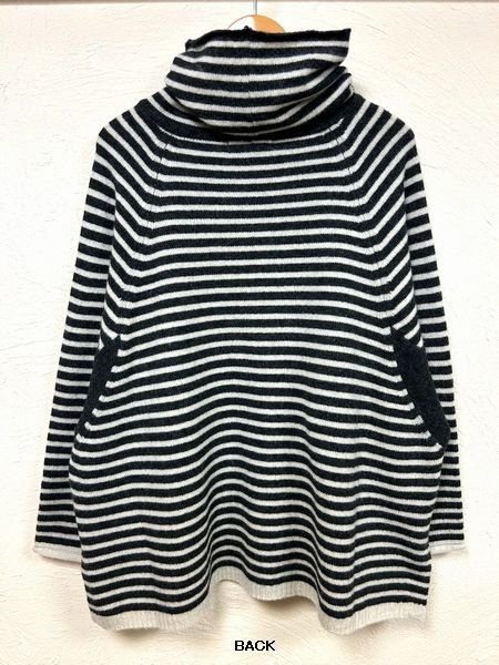 画像5: TANG（タング）　ウール×リサイクルナイロンサイドポケットハイネックプルオーバー (5)